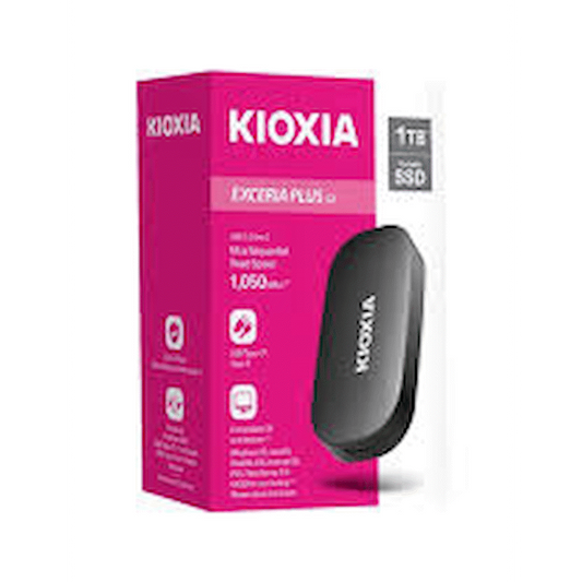 Kioxia Exceria Plus G2 1TB USB 3.2 Gen 2 Type-C External Portable Solid State Drive | LXD20K001TG8