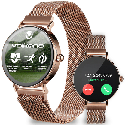 Volkano Valencia Series Ladies Smart Watch - Rose Gold | VK-5050-GD