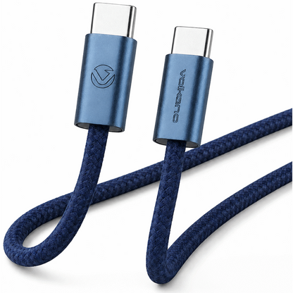 Volkano Weave Series 60w USB C to USB C 1.2m-Blue | VK-30260-BL