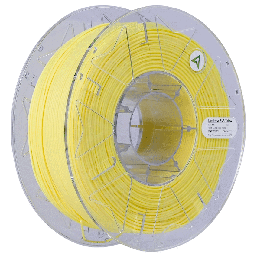 Creality 1.75mm Hyper Series Luminous PLA Filament - Yellow 1Kg | 3301010538