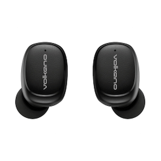 Volkano Aquarius Series True Wireless Earphones + Charging Case - Black | VK-1131-BK