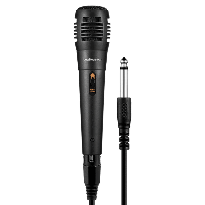 Volkano Vocal Series ABS Wired Microphone - Black | VK-30027-BK
