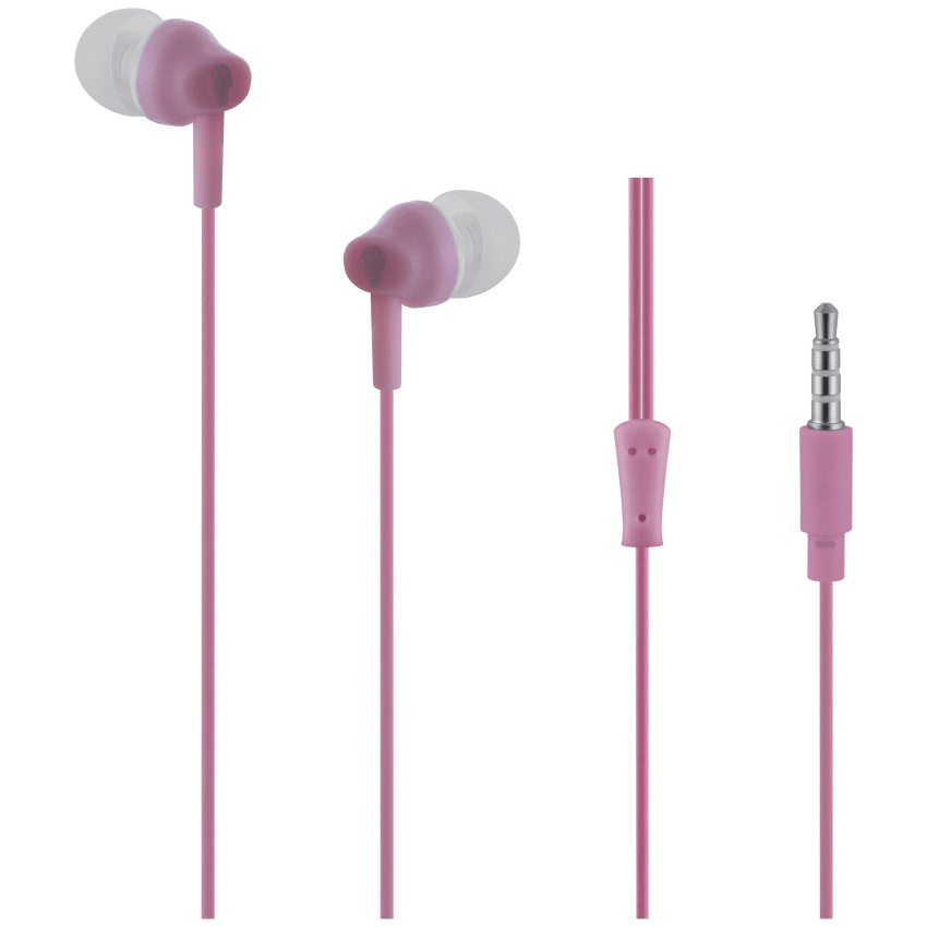 Pro Bass Genesis Series Packaged Aux Earphone No Microphone - Pink | PR-1002-PK