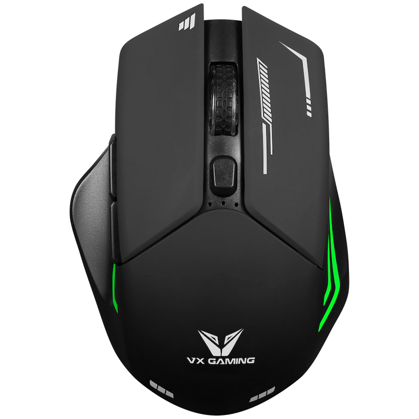 VX Gaming Kratos Series Wireless Rechargeable RGB Gaming Mouse | VX-207-BK