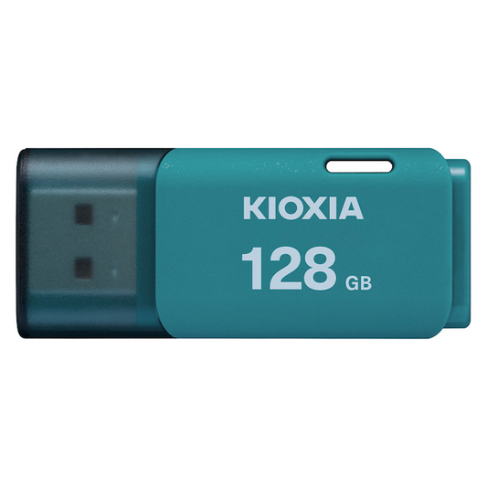 Kioxia TransMemory U202 128GB USB 2.0 Type-A Flash Drive (Aqua) | LU202L128GG4
