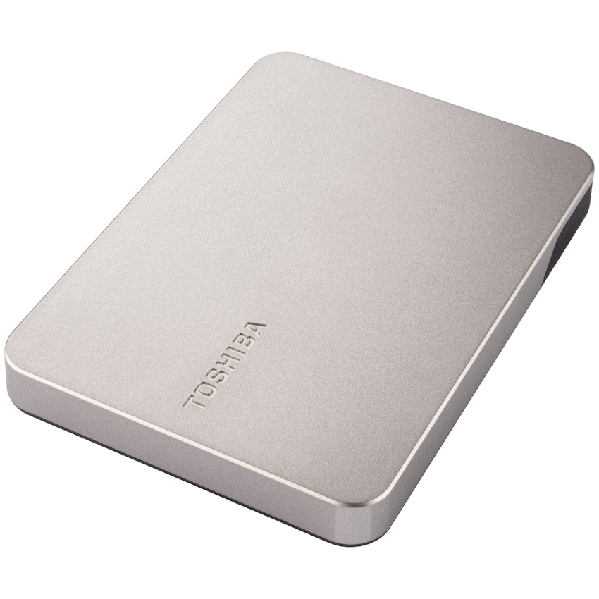 Toshiba Canvio Flex 1TB 2.5" Portable External Hard Drive USB-C / USB 3.2 Gen 1 (Warm Silver) | HDTX210ESCAA