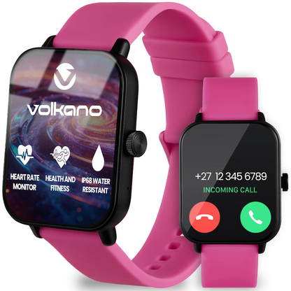 Volkano Chroma Series Smartwatch with Pink Strap | VK-5088-PK