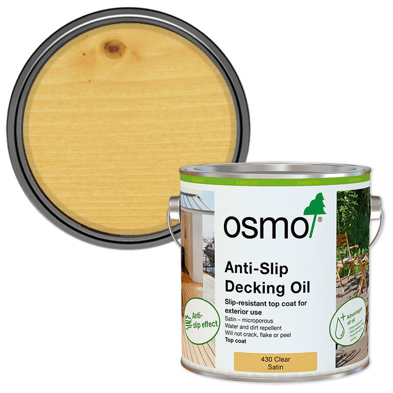 OSMO Anti-Slip Decking Oil, 430 Clear Satin