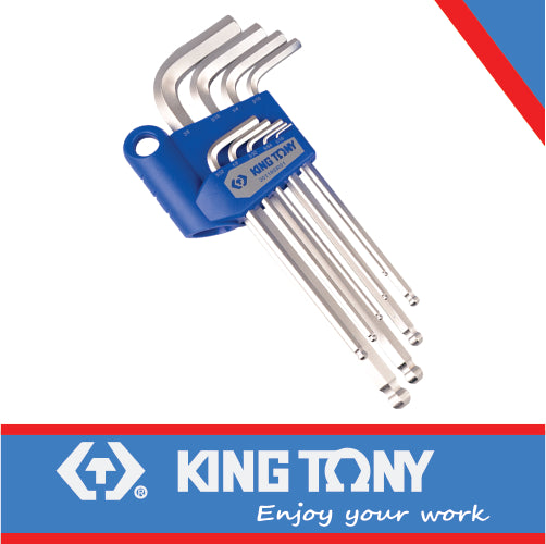 KING TONY A/KEY 9PC LONG BALL 1/16"  3/8" | 20129SR