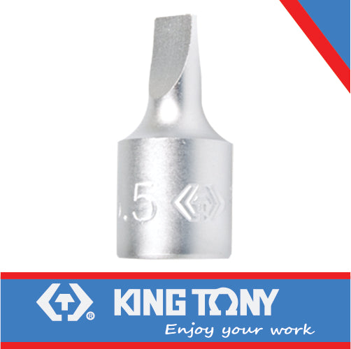 KING TONY SOCKET BIT 1/4" FLAT 1 X 5.5MM | 201255X