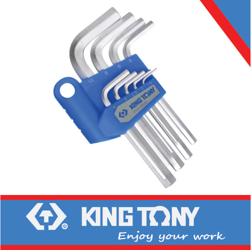 KING TONY ALLEN KEY SET 9PC 1.5 10MM STANDARD LENGTH | 20219MR