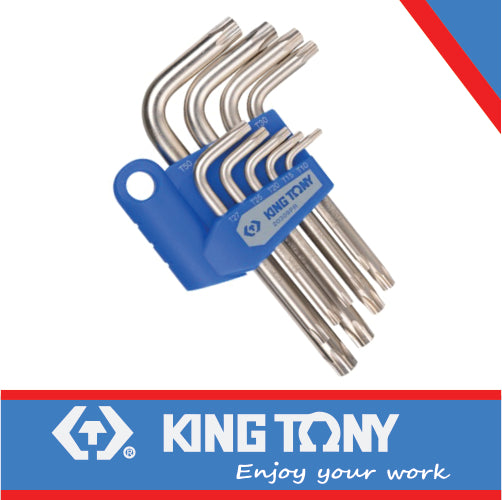 KING TONY TORX KEY SET 9PC L TYPE T10 T50 | 20309PR