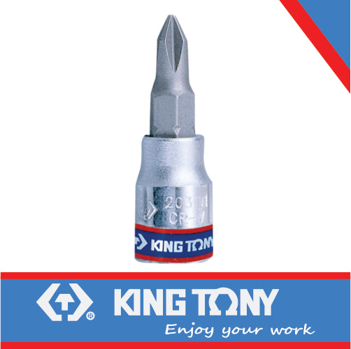 KING TONY SOCKET PHILLIPS BIT 1/4" #1 | 203101