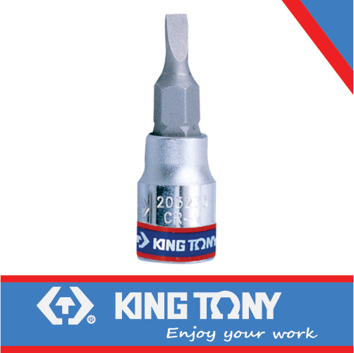 KING TONY SOCKET SLOTTED BIT 1/4" 5.5MM | 203255