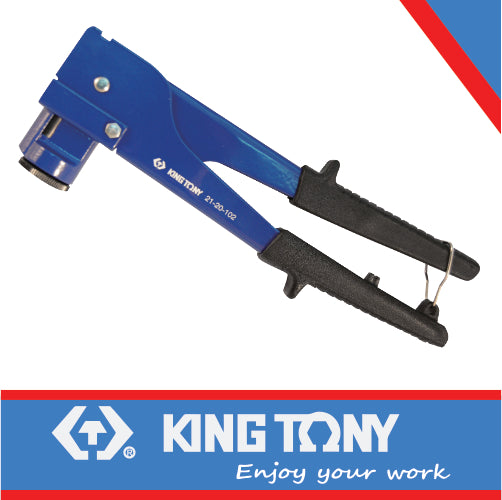 KING TONY RIVET GUN HAND 2 WAY ADJUSTABLE HEAD 2.4 4.8MM | 21 20 102