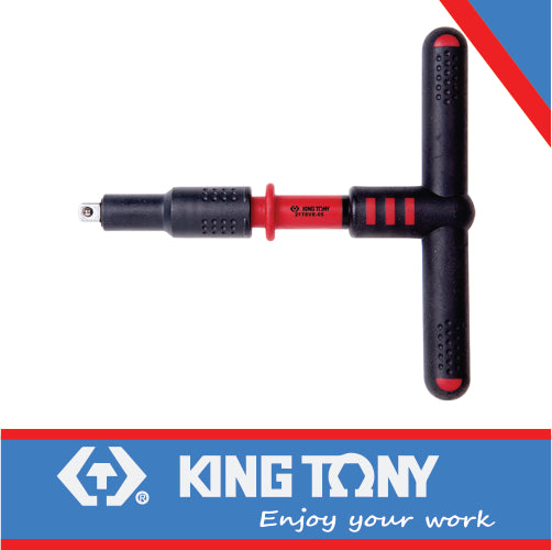 KING TONY 1/4" VDE INSULATED T HANDLE 125MM | 2178VE 05