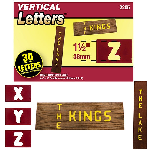 Milescraft - SignPro 1-1/2" Vertical Letter Template Set | 2205