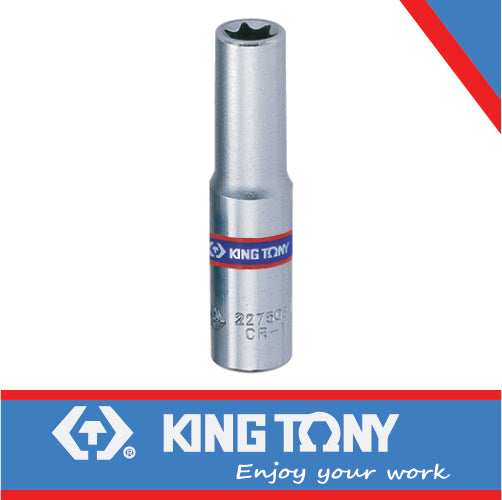 KING TONY SOCKET TORX FEMALE DEEP 1/4" X E4 | 227504M
