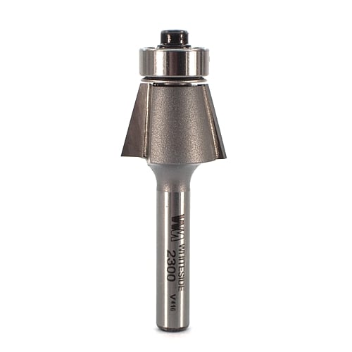 Whiteside Edge Bevel Router Bit, 1/4"SH, 15°, 1/2"CL, 7/8"LD | 2300