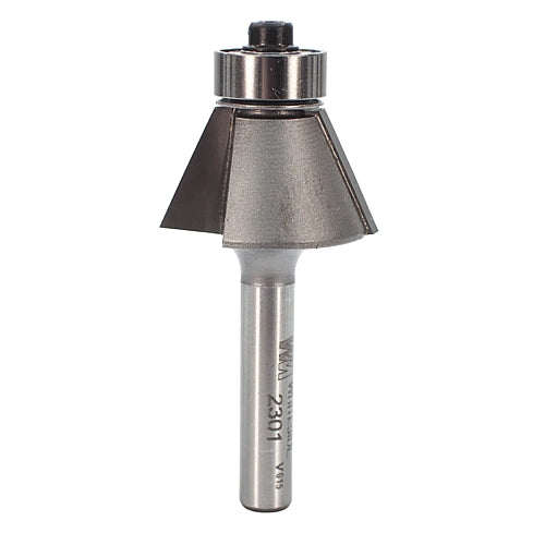 Whiteside Edge Bevel Router Bit, 1/4"SH, 25°, 9/16"CL, 1"LD | 2301