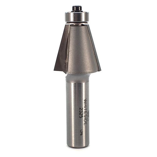 Whiteside Edge Bevel Router Bit, 1/2"SH, 15°, 1"CL | 2325