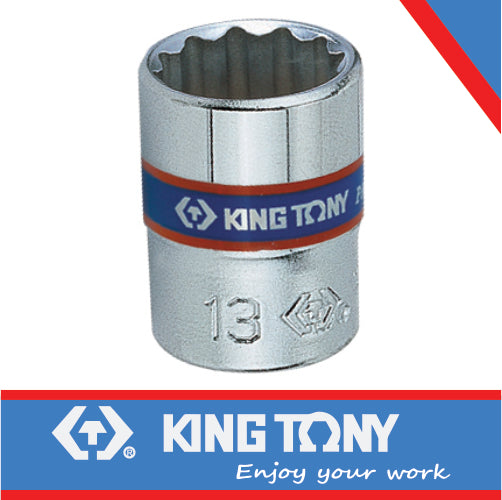 KING TONY SOCKET STANDARD 1/4" X 9MM 12P | 233009M