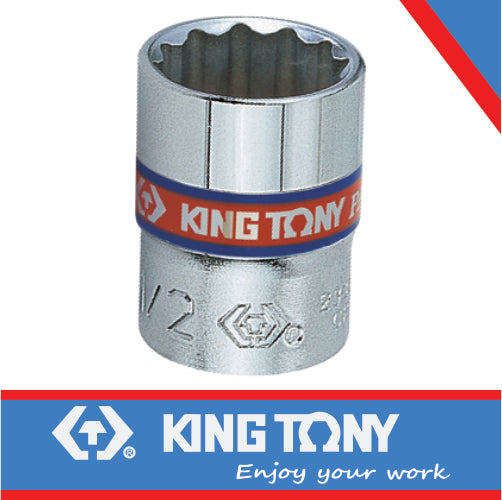 KING TONY SOCKET STANDARD 1/4" X 1/2" 12P | 233016S