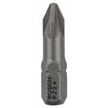 Bosch - 100Pcs Screwdriver Bit Extra Hard - PZ 2, 25mm | 2607001561