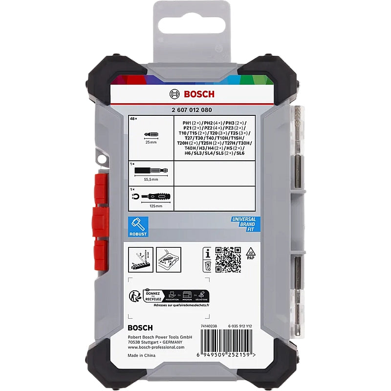 Bosch 50 Piece Extra Hard Screwdriver Bit Set | 2607012080