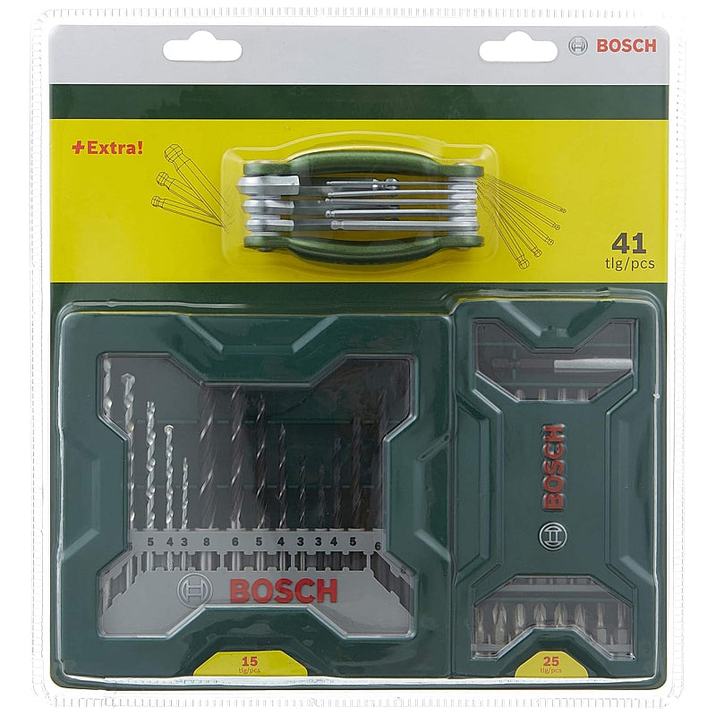 Bosch 41Pc Mixed Drilling and Driving Bit Set + Folding Hex Tool | 2607017333