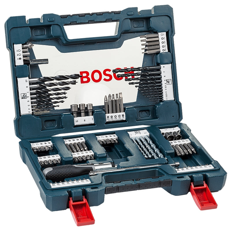 Bosch 91Pc V-Line Drilling & Driving Bit Set with Ratchet Screwdriver | 2607017402