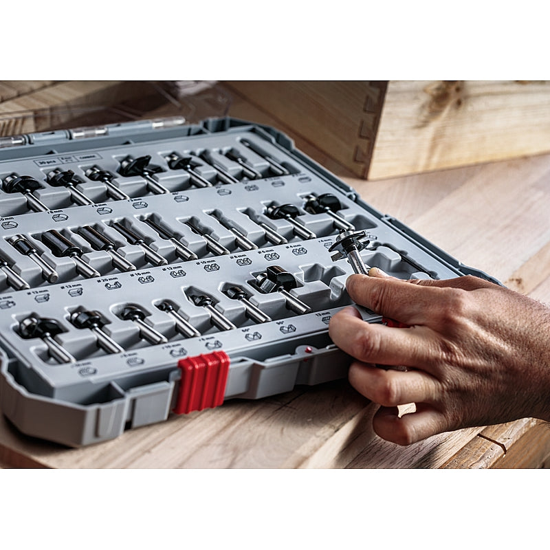 Bosch 6Pc PRO Trim and Edging Router Bit Set, 1/4" Shank | 2607017470