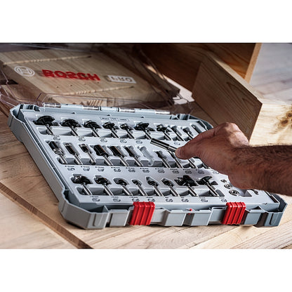 Bosch 6Pc PRO Trim and Edging Router Bit Set, 1/4" Shank | 2607017470