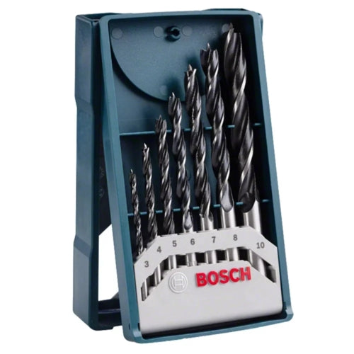 Bosch 7Pc Mini-X-Line Wood Drill Bit Set, 3-10mm | 2607017505