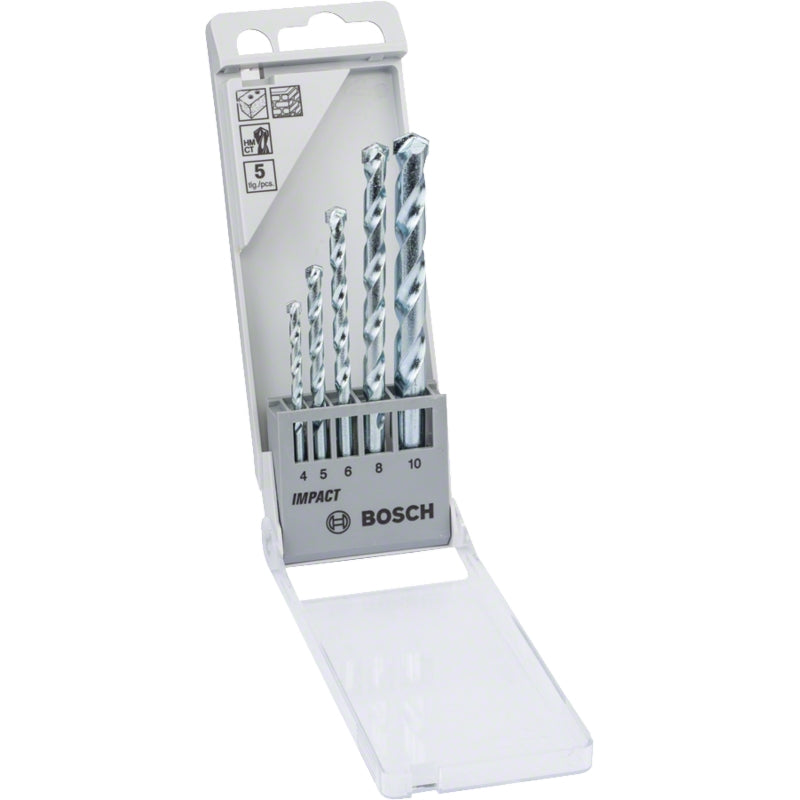 Bosch 5Pc CYL-1 Masonry Drill Bit Set 4/5/6/8/10mm | 2608590090