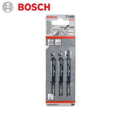 T119B 3PK BASIC FOR WOOD - STRAIGHT CUT