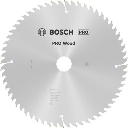 Bosch PRO Wood Circular Saw Blade, Ø250MM X B30MM X 3.2MM - 60T | 2608640729