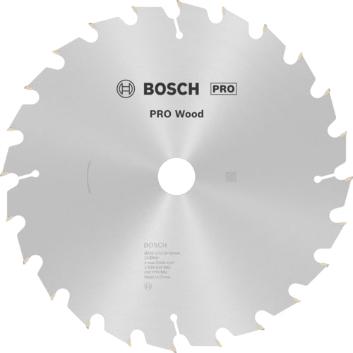 Bosch PRO Wood Circular Saw Blade, Ø235MM X B25MM X 2.5MM - 24T | 2608640885