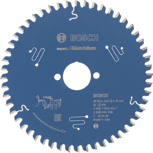 Bosch Expert for Aluminium Saw Blade, Ø165MM X B30MM X 2.6MM - 52T | 2608644096