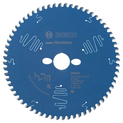 Bosch Expert for Aluminium Saw Blade, Ø216MM X B30MM X 2.6MM - 64T | 2608644110