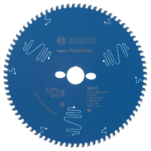Bosch Expert for Aluminium Saw Blade, Ø250MM X B30MM X 2.8MM - 80T | 2608644111