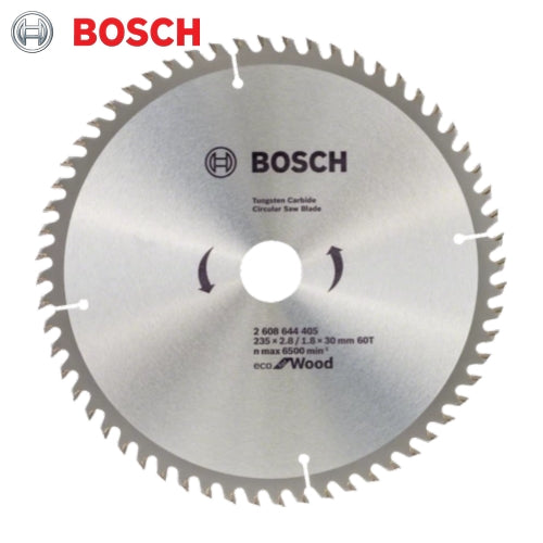 Bosch - C/Saw Blade Eco For Wood Ø235MM X K2.8MM X B30MM X 60T | 2608644405