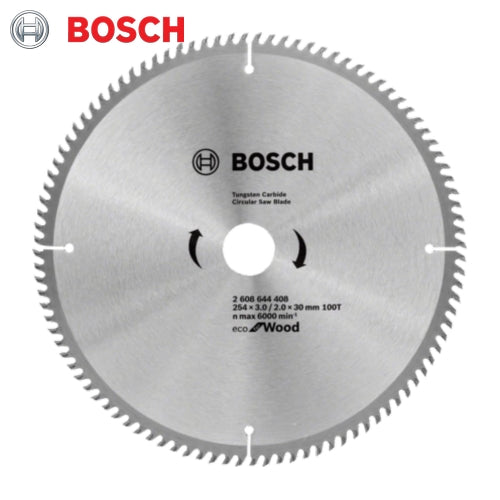 Bosch - C/Saw Blade Eco For Wood Ø254MM X K3MM X B30MM X 100T | 2608644408