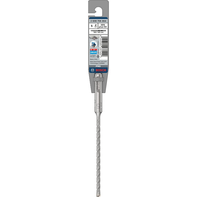 Bosch PRO SDS Plus-5X Hammer Drill Bit, 5 x 100 x 160mm
