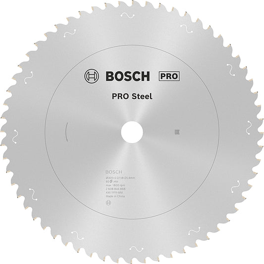 Bosch PRO Steel Saw Blade D 305MM X B 25.4MM X K 2.2/1.8MM - 60T | 2608844868