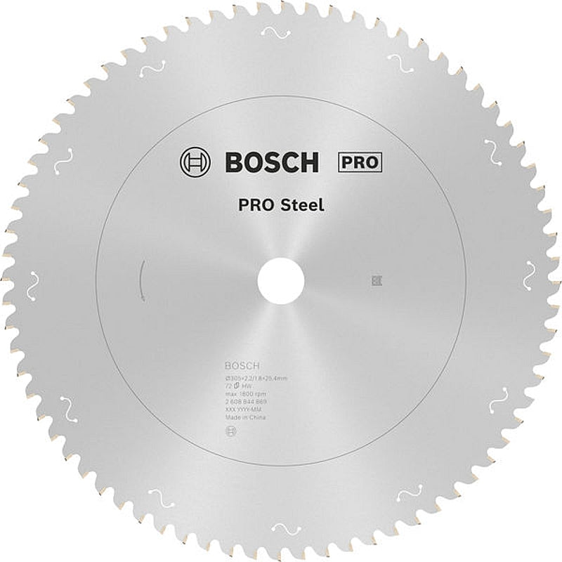 Bosch PRO Steel Saw Blade D 305MM X B 25.4MM X K 2.2/1.8MM - 72T | 2608844869