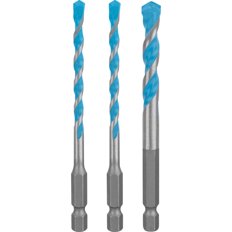 Bosch 3Pc EXPERT HEX-9 MultiConstruction Drill Bit Set 5/6/8mm | 2608900584