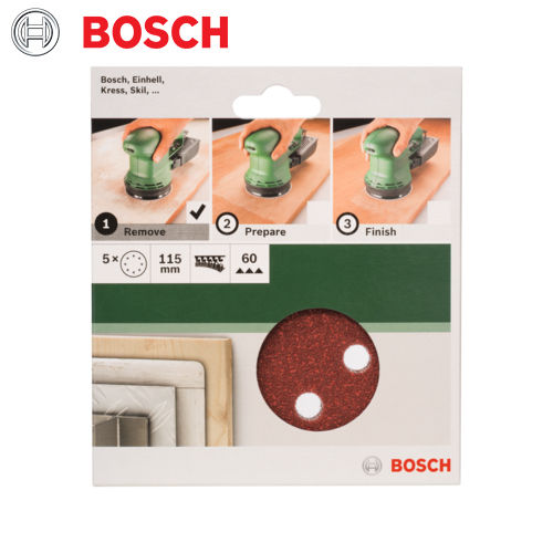 115MM ROUND SANDPAPER - 60G (5)