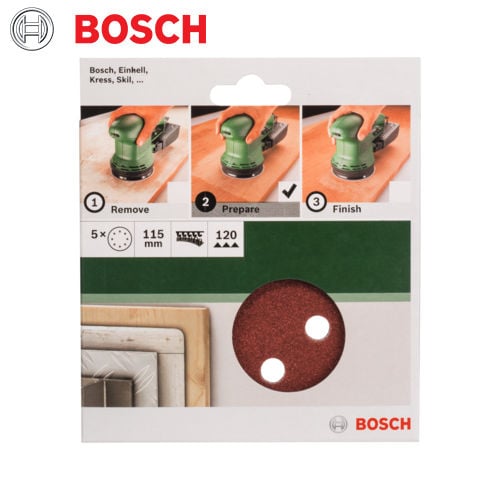 115MM ROUND SANDPAPER - 120G (5)