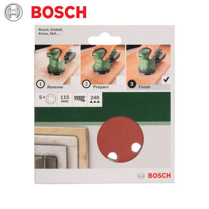 115MM ROUND SANDPAPER - 240G
